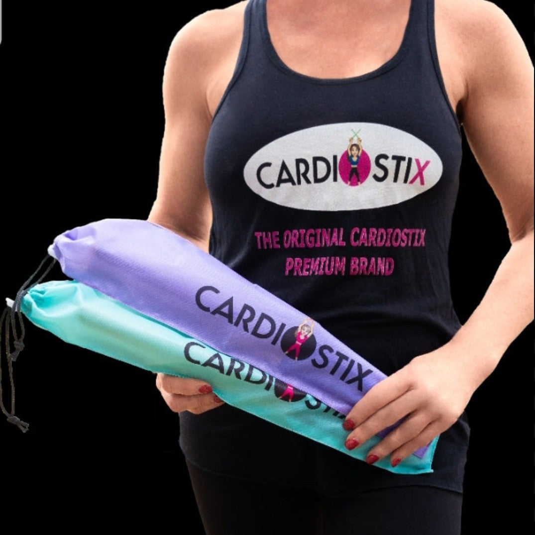 Cardiostix drumstick drawstring bag in multiple colors