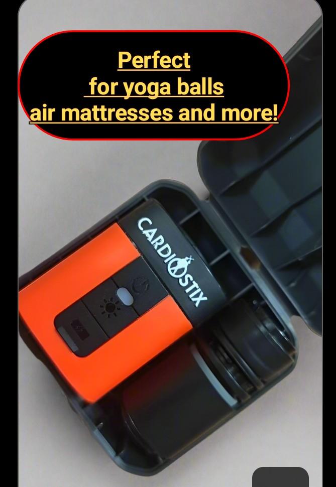 MINI INFLATABLE AIR PUMP W/LIGHT-IN STOCK LATE OCTOBER