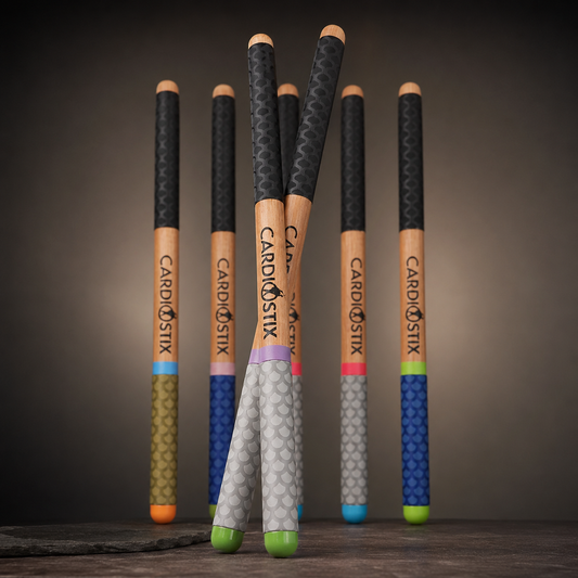 Premium Weight Dark Wood Collection — Sticks Only with Bonus "I drum for fun" Decal