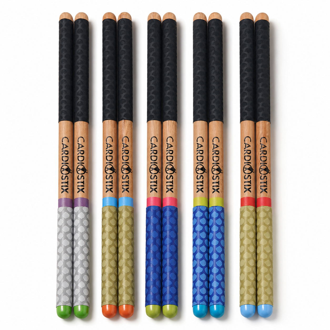Premium Weight Dark Wood Collection — Sticks Only with Bonus "I drum for fun" Decal