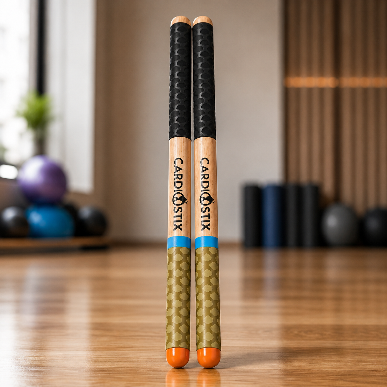 Premium Weight Dark Wood Collection — Sticks Only with Bonus "I drum for fun" Decal