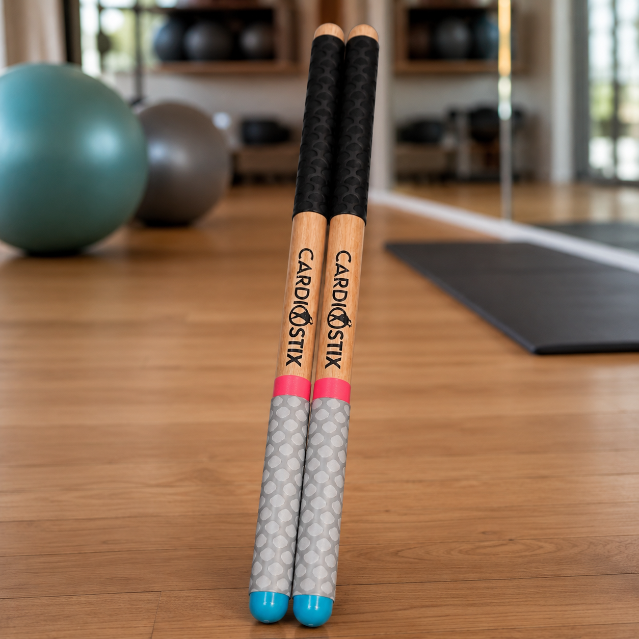 Premium Weight Dark Wood Collection — Sticks Only with Bonus "I drum for fun" Decal