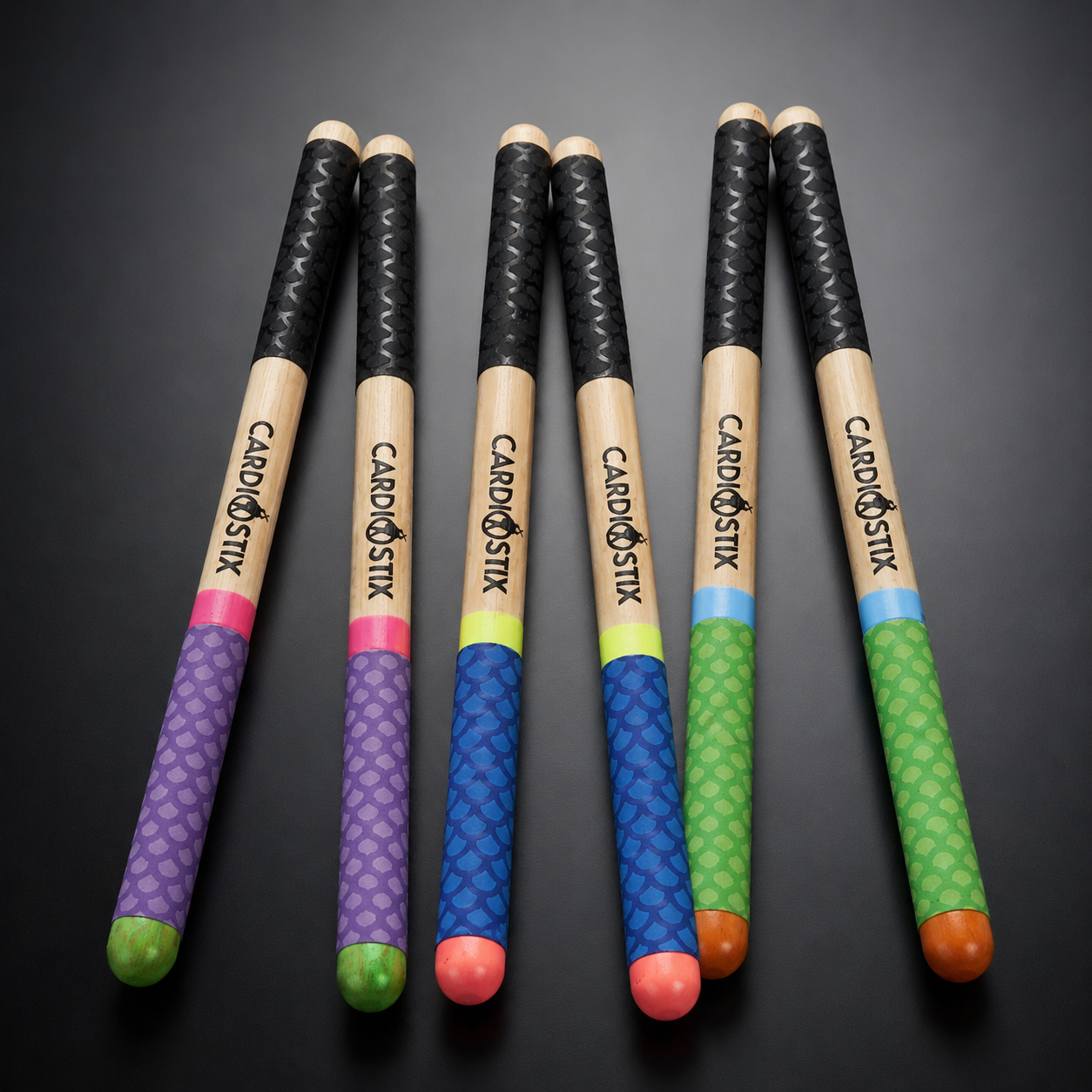 Premium Weighted Rainbow Drumsticks