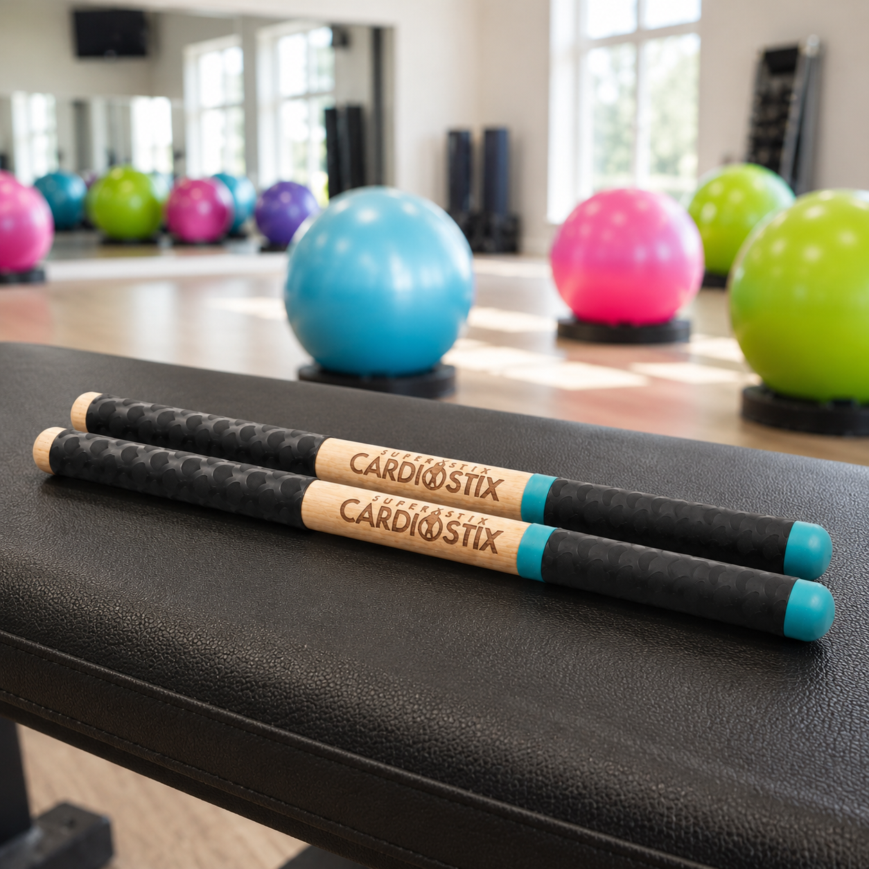 Superstix Premium Double Grips with Bonus Grip — Sticks Only or choose combo w/ball