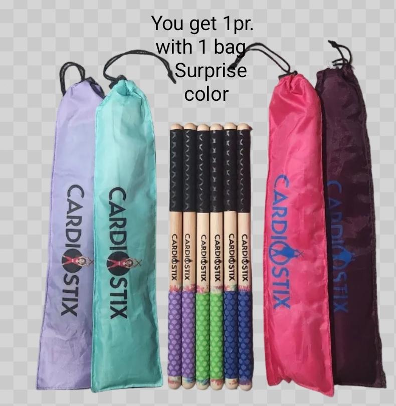 PREMIUM WEIGHT "DESIGNER" DOUBLE GRIP DRUMSTICKS 1 PR. W/BAG