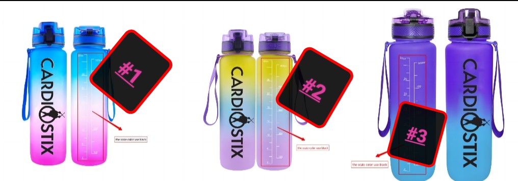 CARDIOSTIX 32 OZ TIE DYE WATER BOTTLE