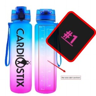 CARDIOSTIX 32 OZ TIE DYE WATER BOTTLE