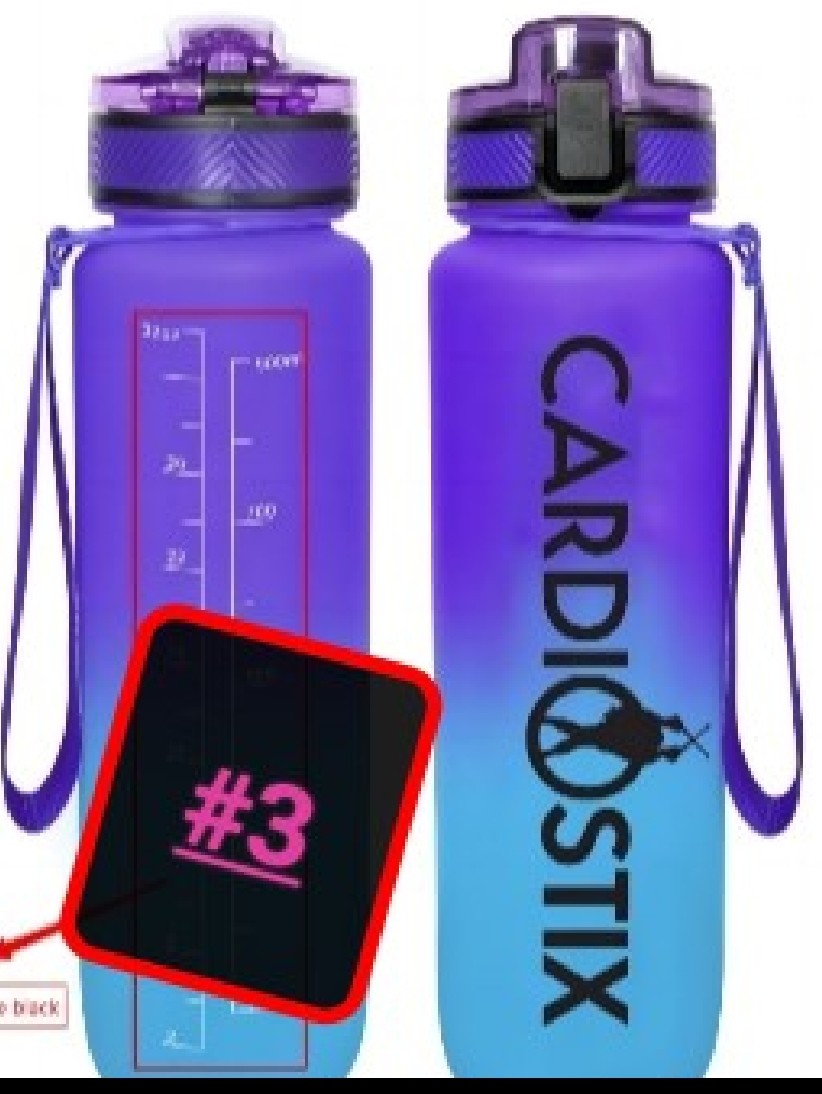 CARDIOSTIX 32 OZ TIE DYE WATER BOTTLE