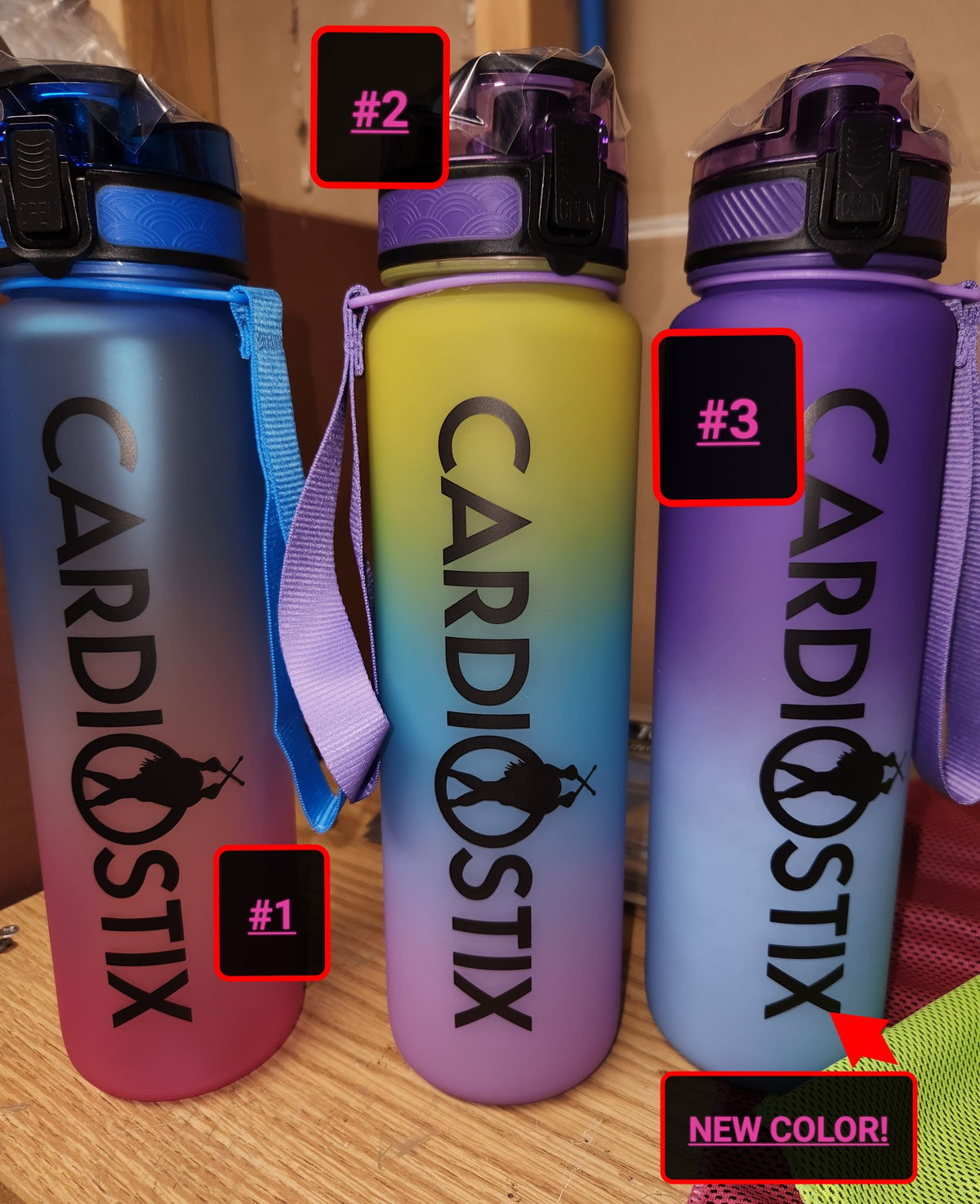CARDIOSTIX 32 OZ TIE DYE WATER BOTTLE