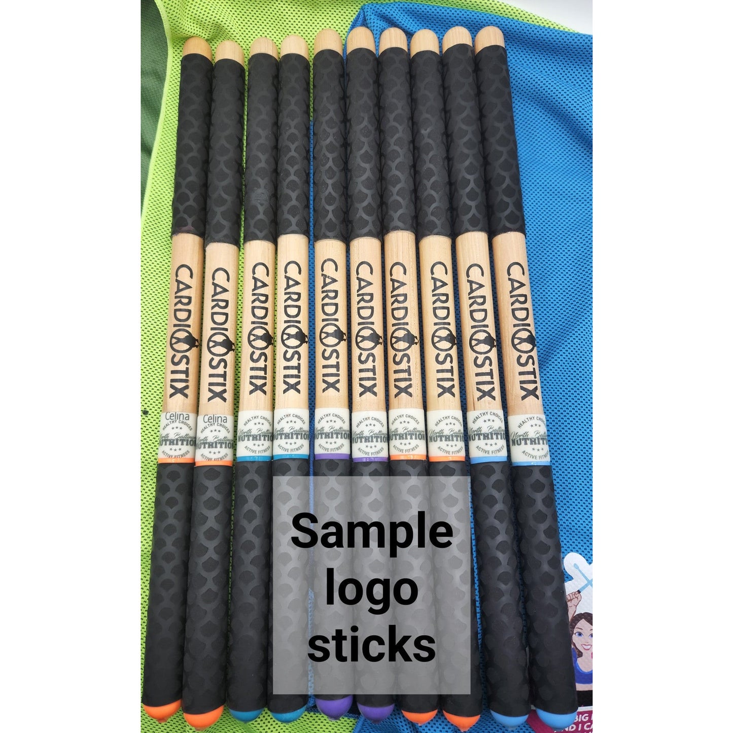 Custom engraved drumsticks example 4