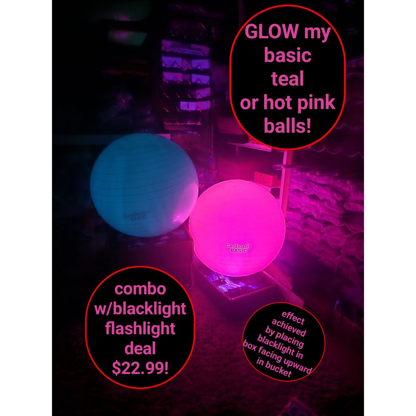 65cm basic yoga ball color option 16
