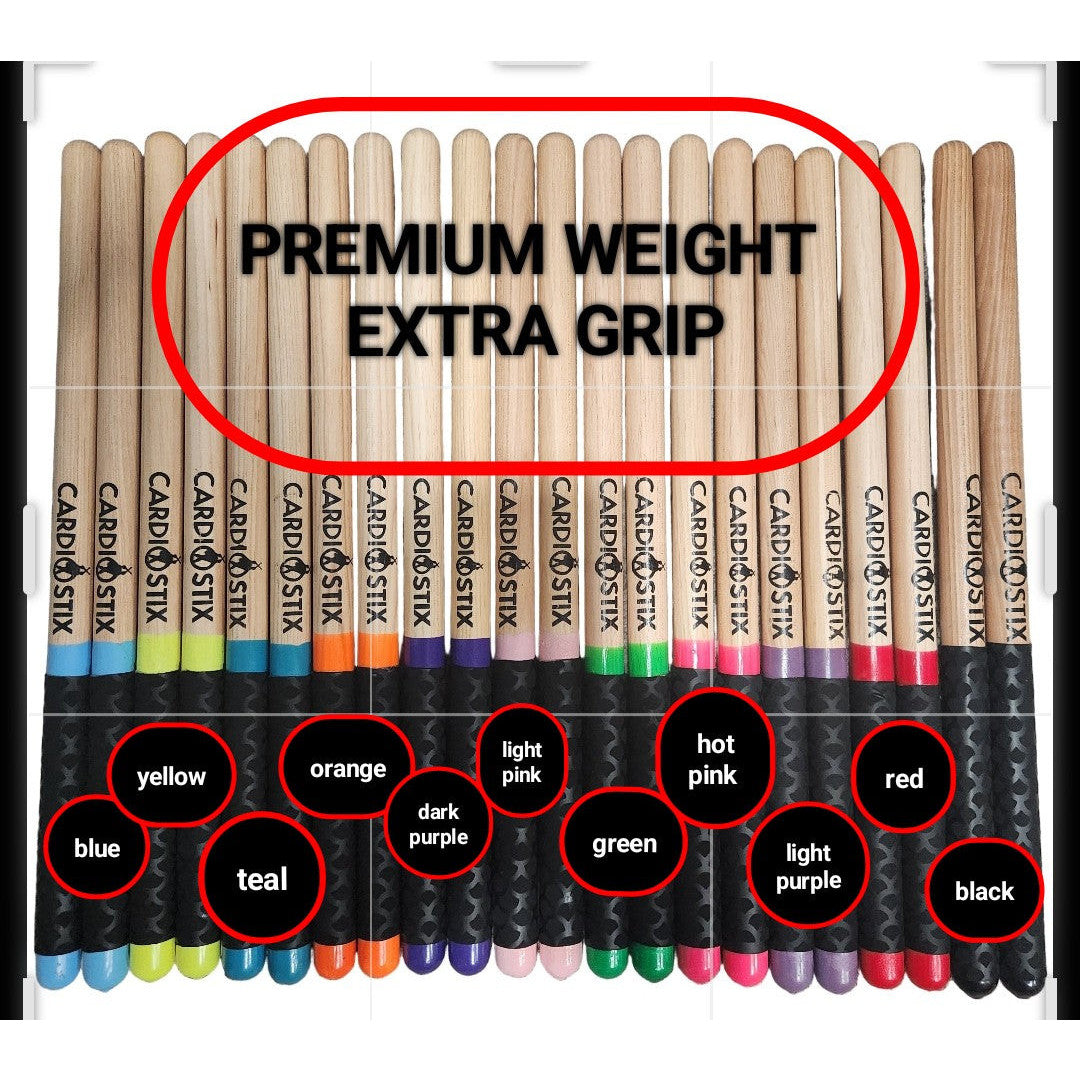 Premium weighted drumsticks color option 18
