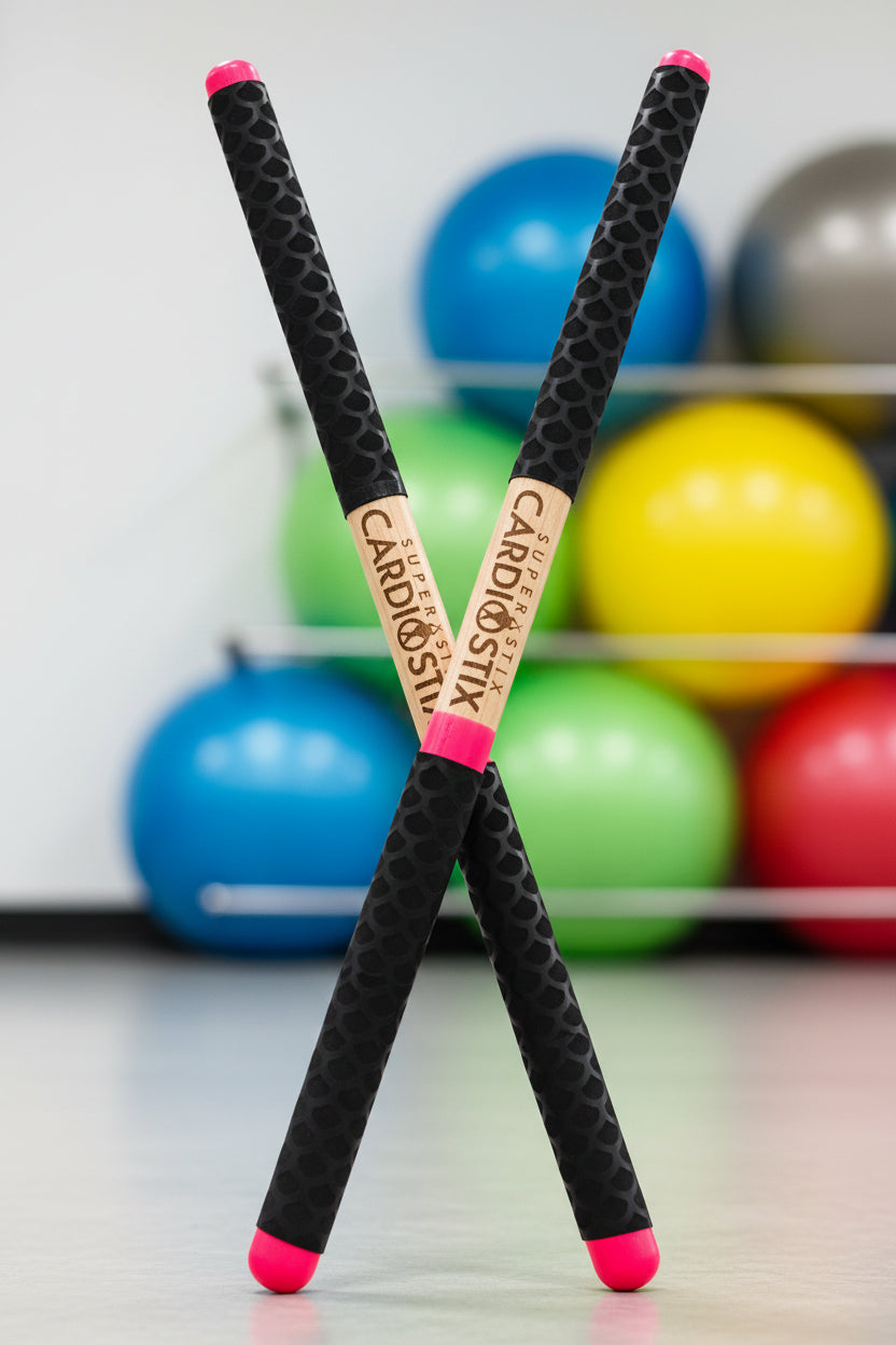 Superstix Premium Double Grips with Bonus Grip — Sticks Only or choose combo w/ball