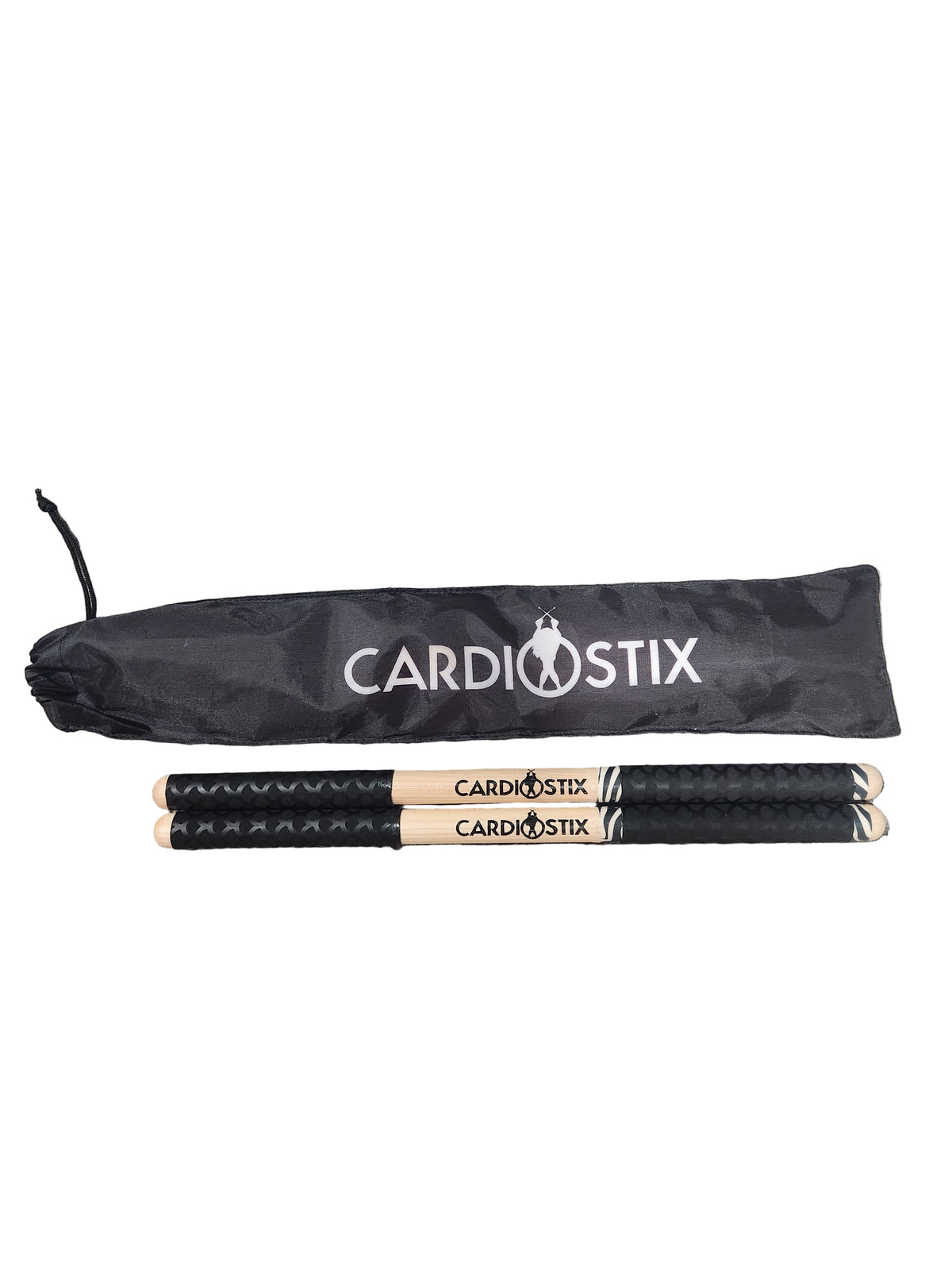 PREMIUM WEIGHT &quot;DESIGNER&quot; DOUBLE GRIP DRUMSTICKS 1 PR. W/BAG