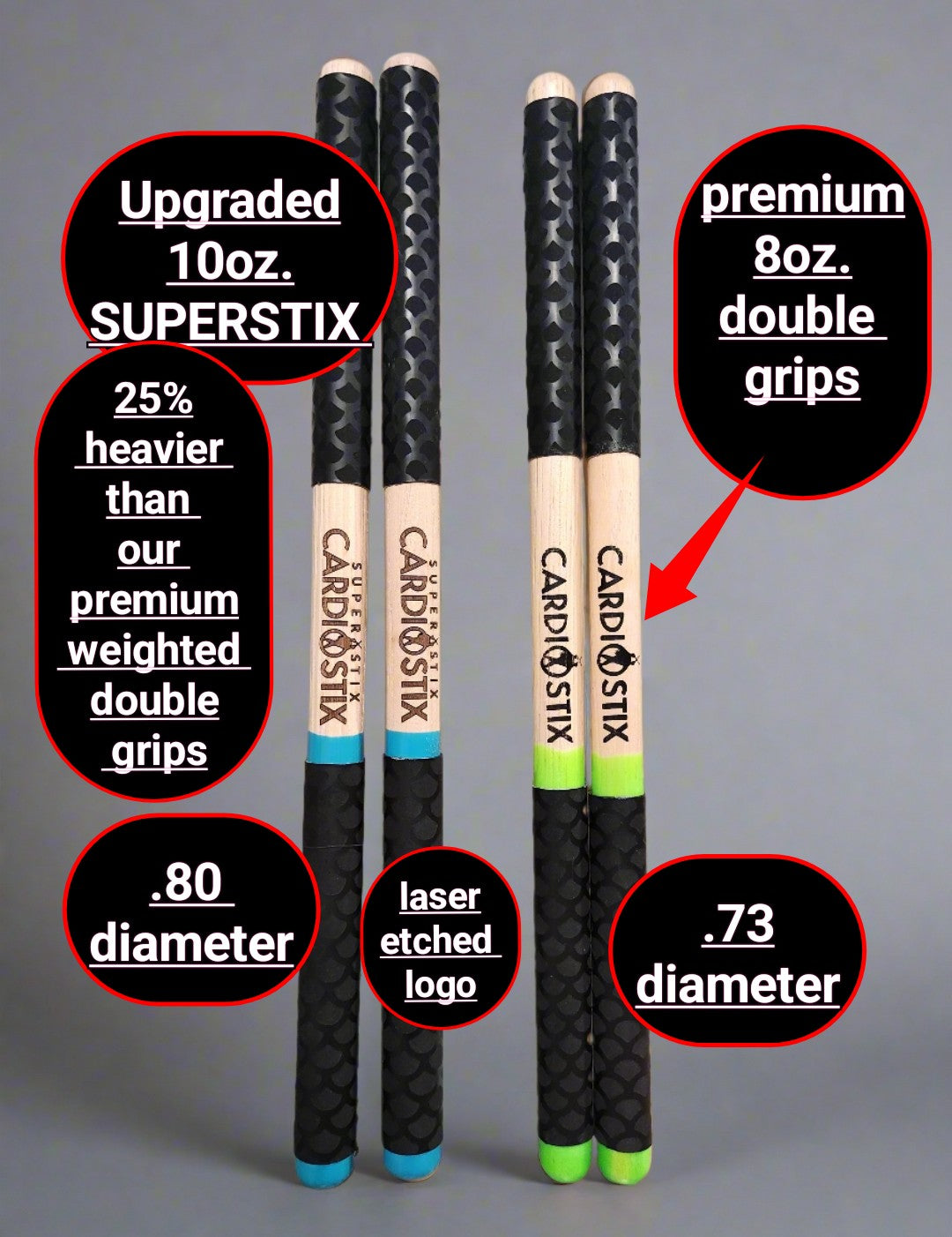 SUPERSTIX 10oz sticks(per set)new product now in stock!