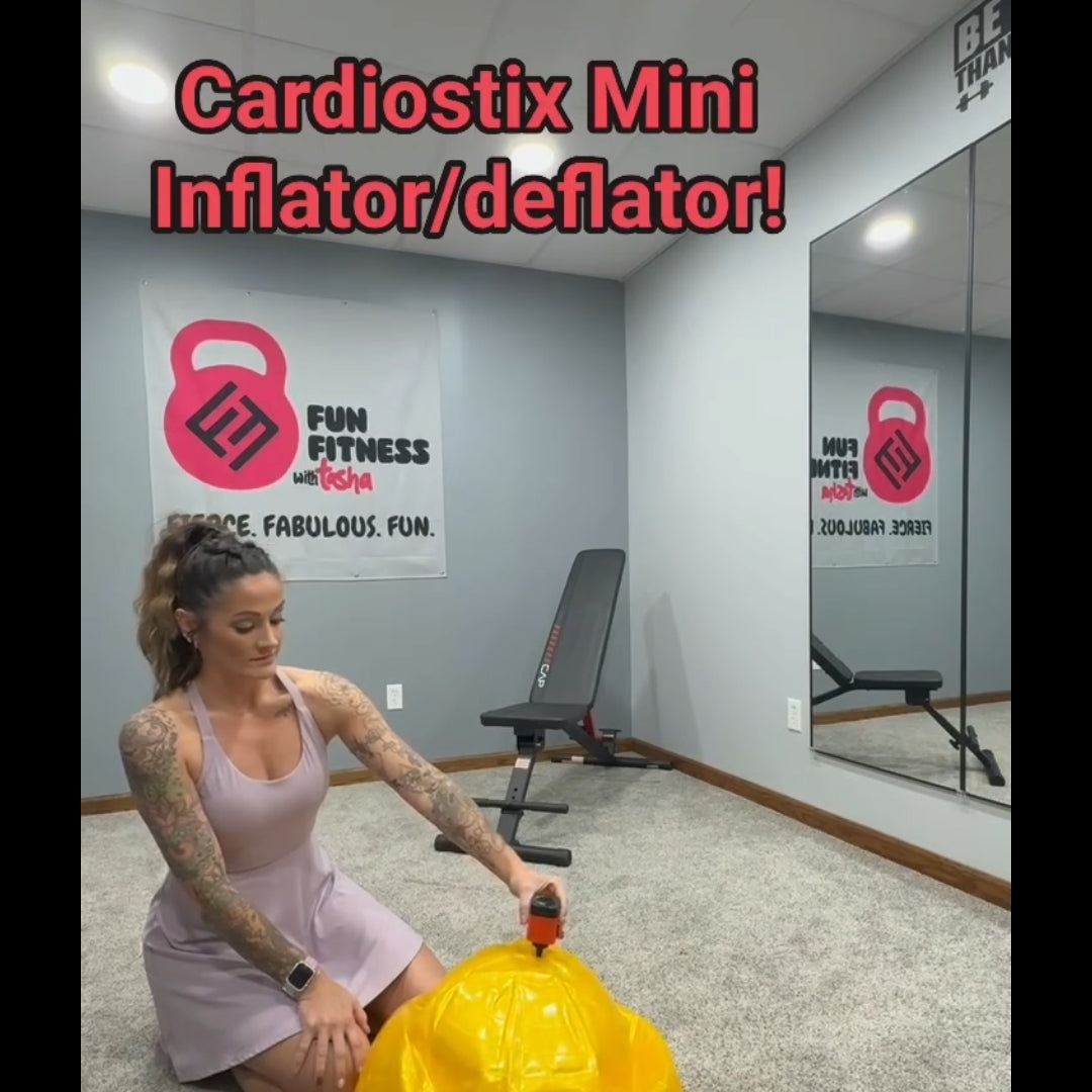 MINI RECHAREABLE INFLATOR/DEFLATOR AIR PUMP W/LIGHT