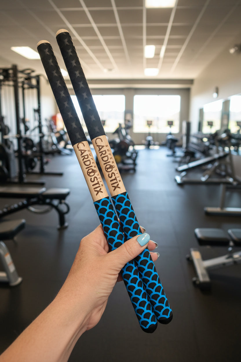 Superstix Premium Double Grips with Bonus Grip — Sticks Only or choose combo w/ball
