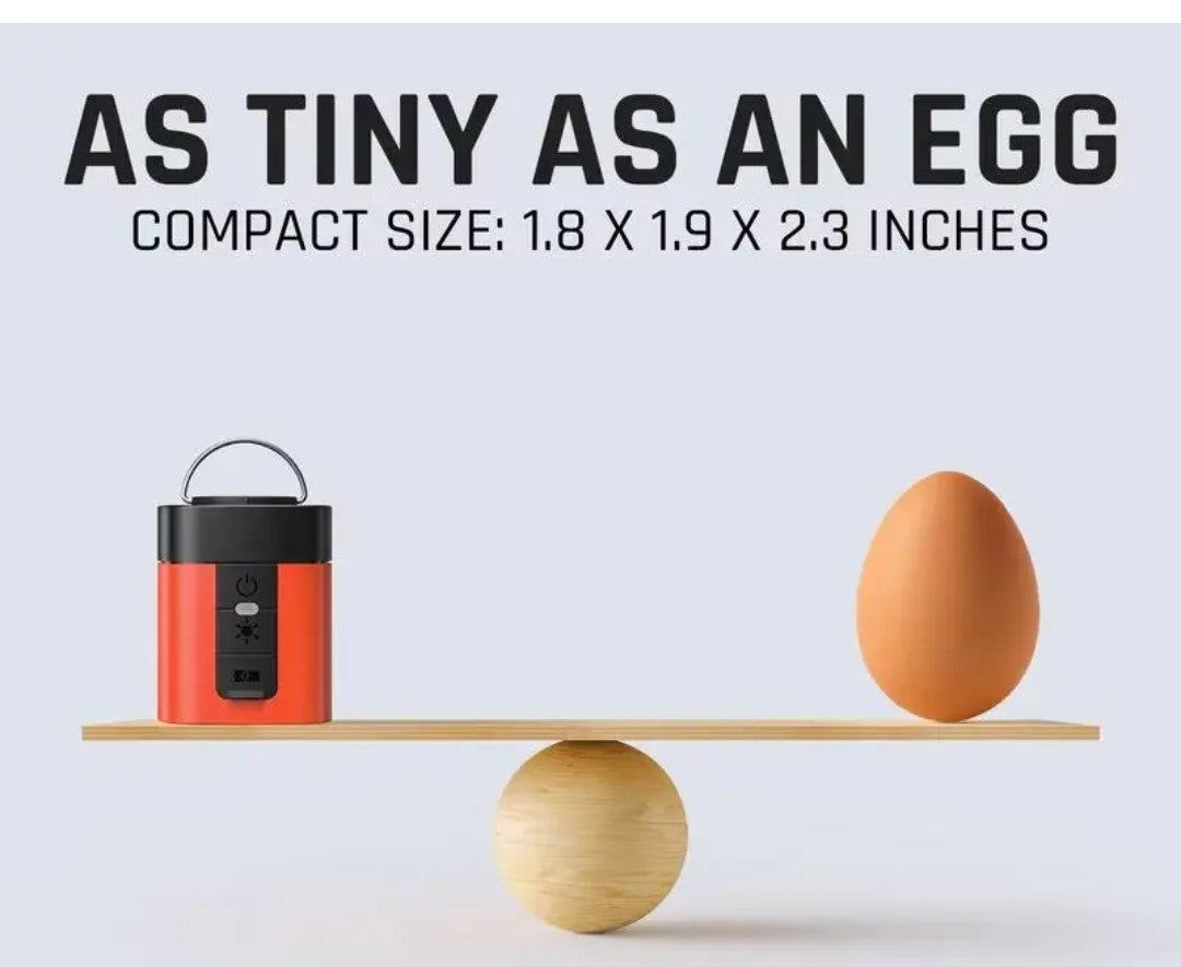 MINI RECHAREABLE INFLATOR/DEFLATOR AIR PUMP W/LIGHT