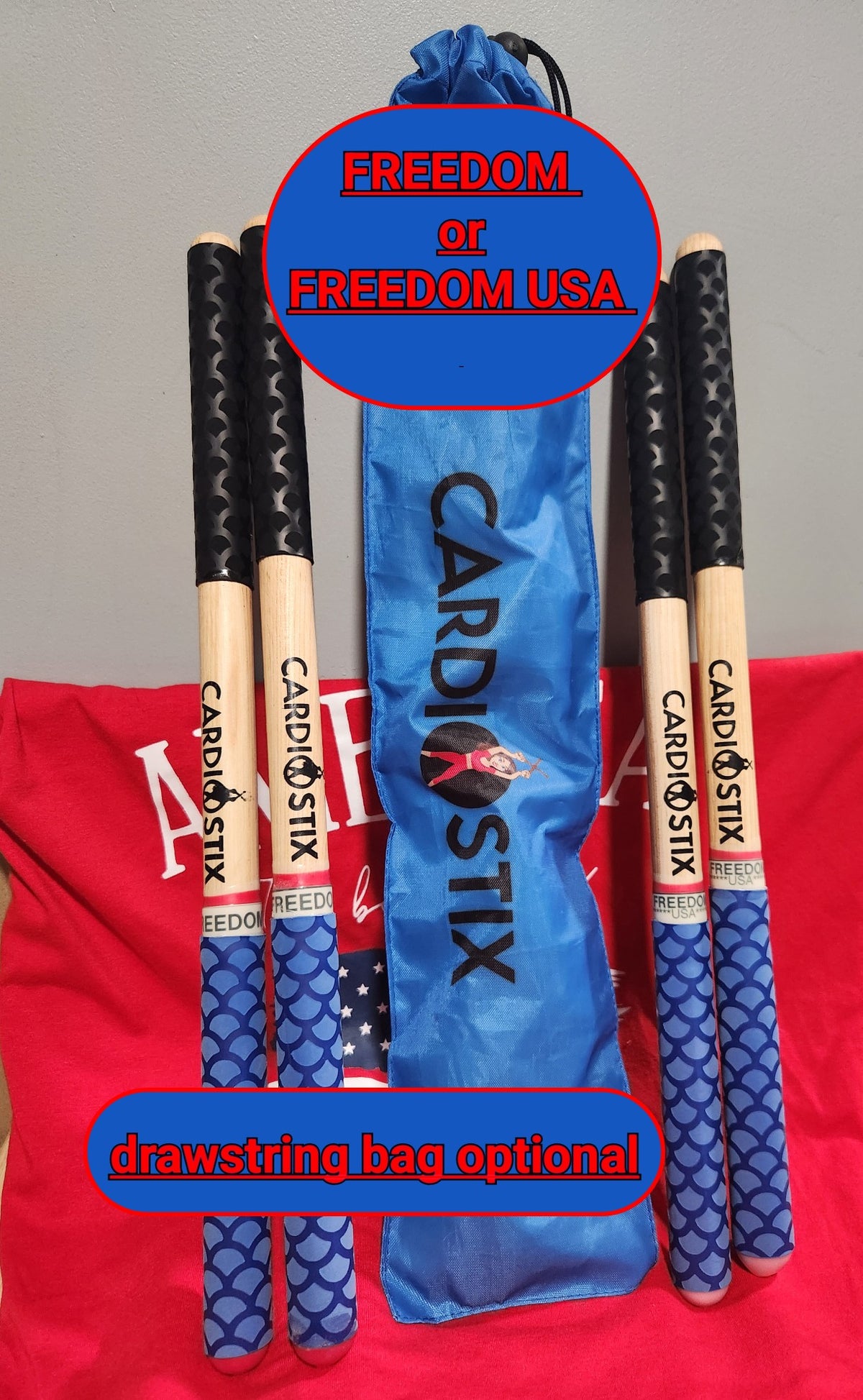 PREMIUM WEIGHTED FREEDOM STICKS or CHOOSE DRAWSTRING BAG COMBO