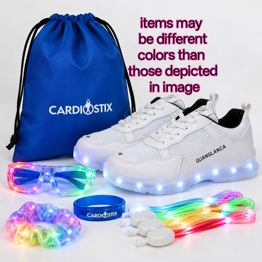 Rechargeable Lighted Shoes Bundle — Read Description, Order Larger If Unsure