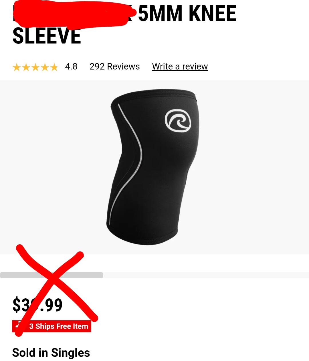 KNEE COMPRESSION SLEEVES-DISCONTINUED/THESE RUN SMALL!!!! NO RETURNS
