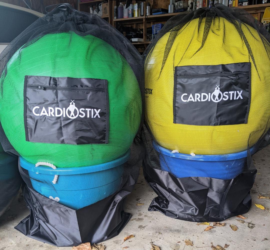 CARDIOSTIX CARDIO DRUMMING BUCKET BALL HAULER (this is the mesh bag only!)