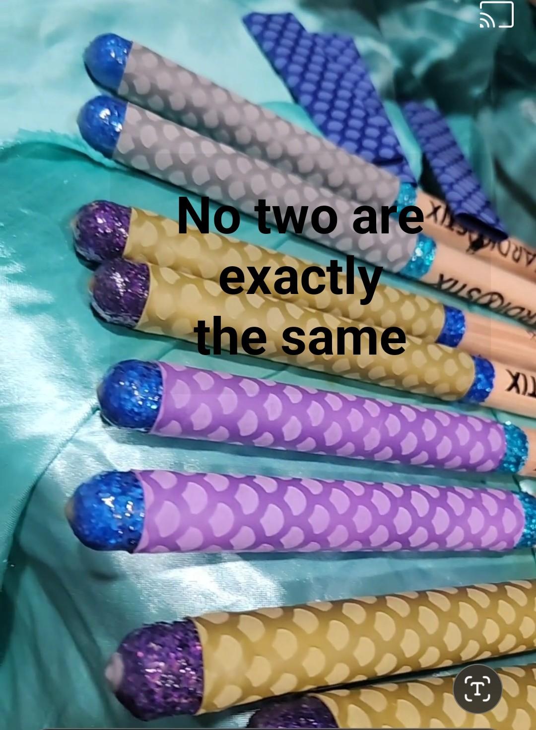 DOUBLE GRIP  PREMIUM GLITTER SURPRISE WEIGHTED DRUMSTICKS WITH FREE CARRY BAG